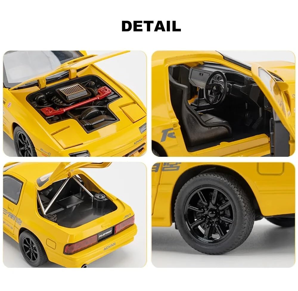 Mazda Rx7 Scale Model Diecast Metalcar - All Size