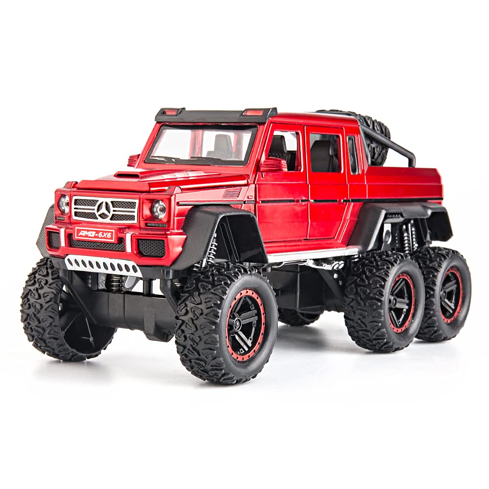 1:24 Diecast Metal Car AMG 6X6 Die Cast Big Scale Model Alloy [Size : 21Cm*11Cm*10Cm]