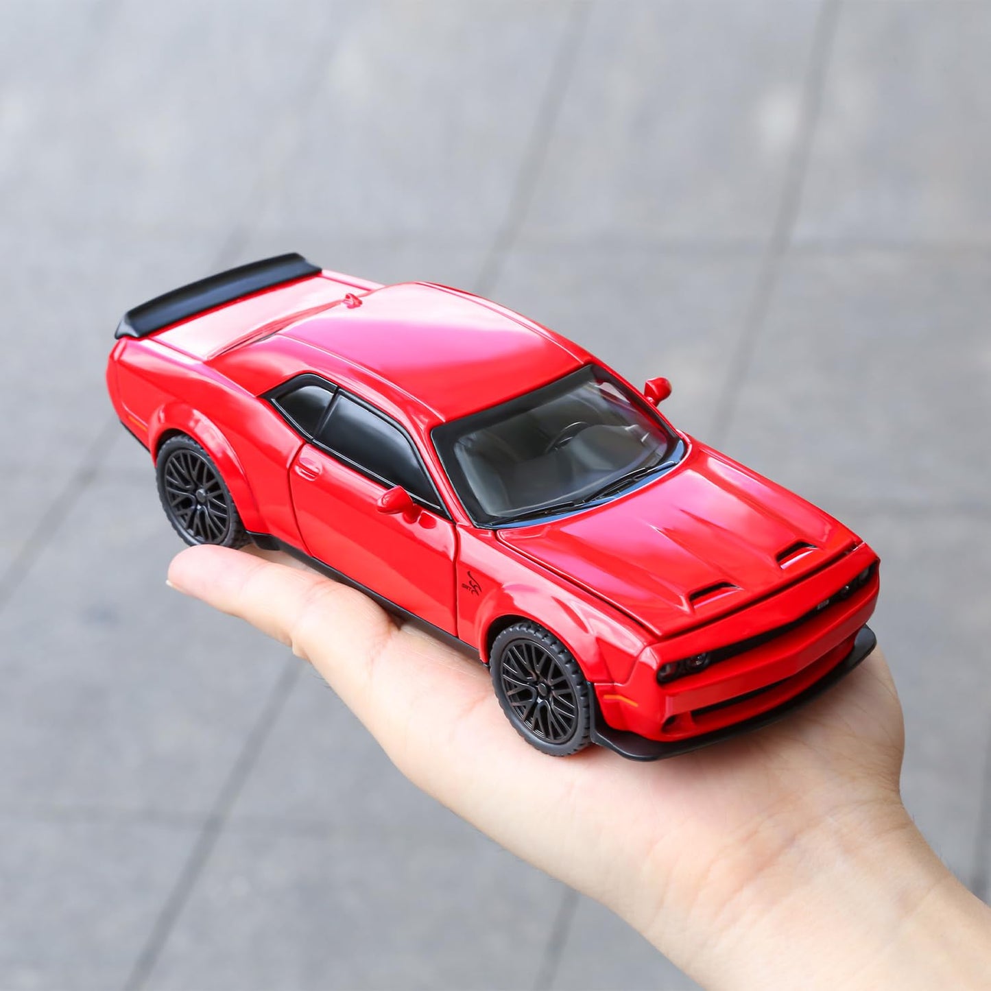 Dodge Challenger Hellcat Scale Model Diecast Metal Car - All Size
