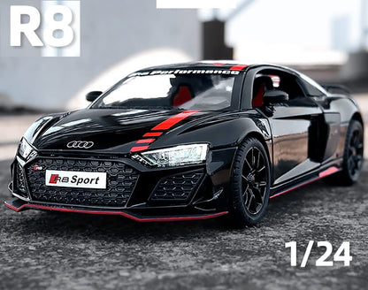 Audi R8 V10 Scale Model Diecast Metalcar - All Size