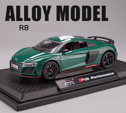 Audi R8 V10 Scale Model Diecast Metalcar - All Size