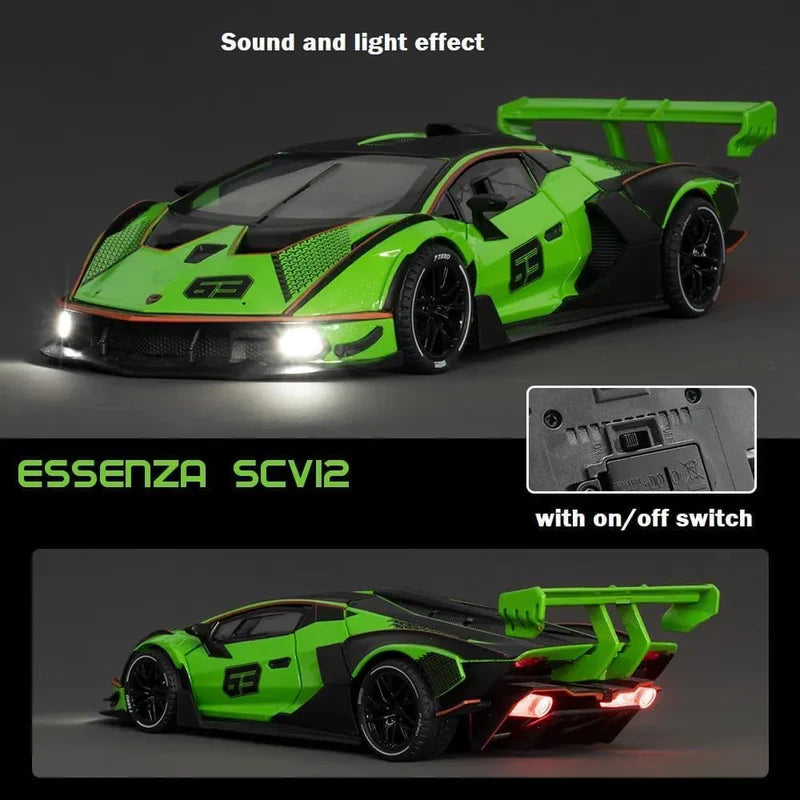 Lamborghini Essenza Scv12 Scale Model Diecast Metalcar - All Size