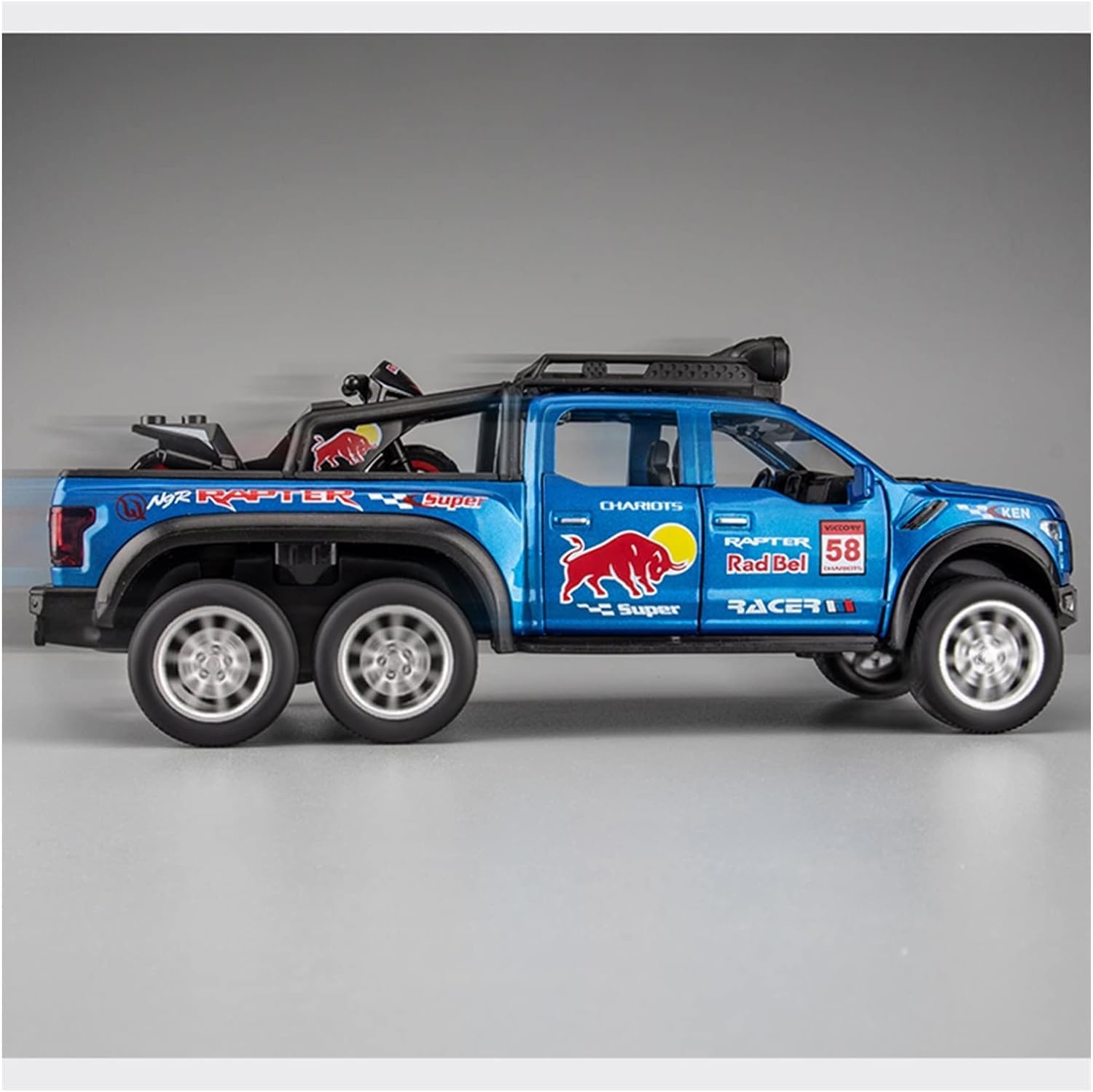 Ford Raptor F150 Pick-up Scale Model Diecast Metalcar - All Size