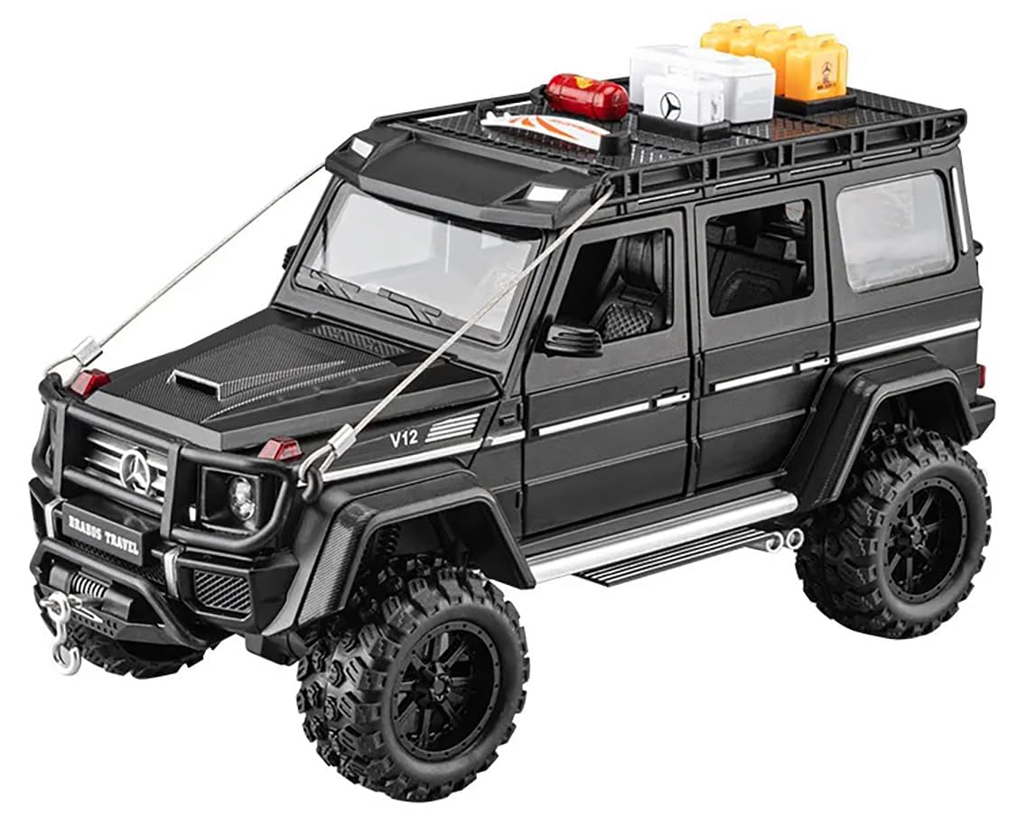 Mercedes-Benz Brabus G550 1:24 DIECAST METAL PULLBACK TOY CAR WITH OPENABLE DOORS & LIGHT, MUSIC BOYS CAR FOR KIDS BEST TOYS GIFTS TOYS FOR KIDS [SIZE:-24.5CM*11.3CM*10.6CM]【 MULTICOLOR 】