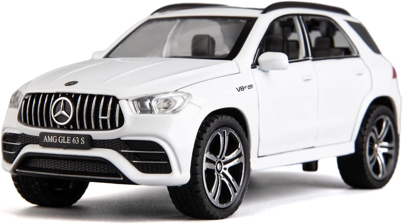 MERCEDES BENZ GTR GLE 63S 1:32 DIECAST METAL PULLBACK TOY CAR WITH OPENABLE DOORS & LIGHT, MUSIC BOYS CAR FOR KIDS BEST TOYS GIFTS TOYS FOR KIDS [SIZE:-15.3CM*6.8CM*5.9CM]【 MULTICOLOR 】