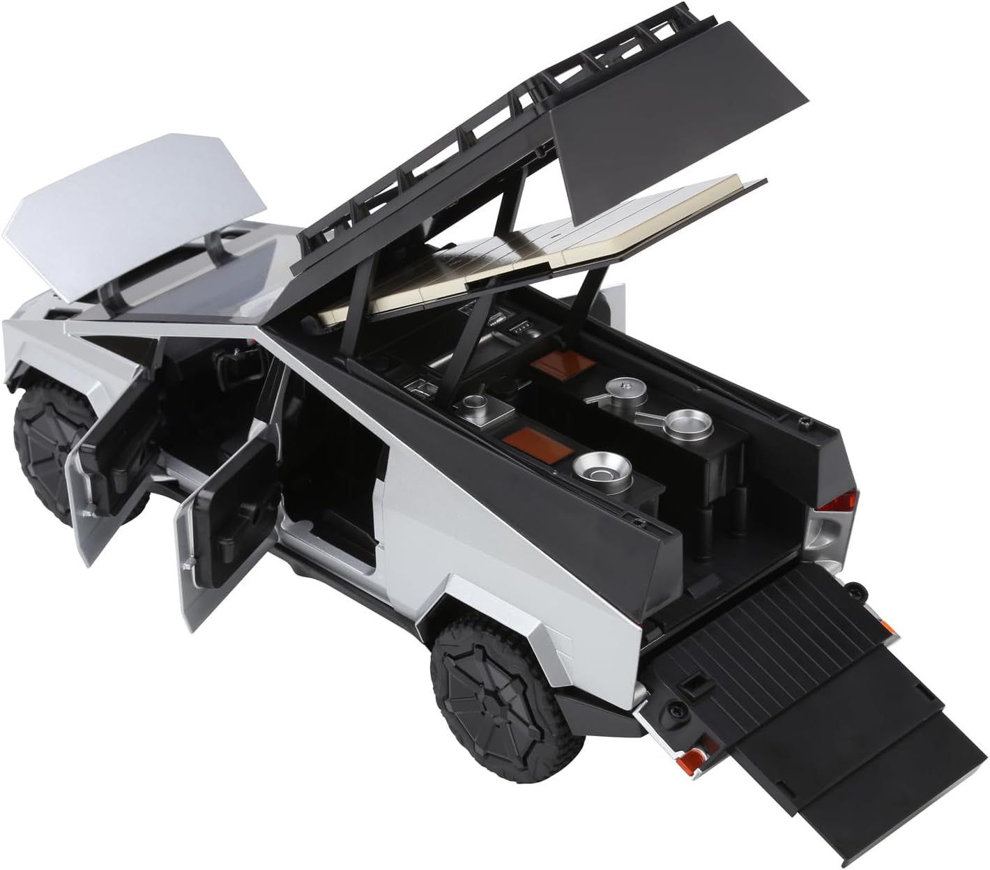 Tesla Cybertruck Camping Vehicle Scale Model Diecast Metalcar - All Size