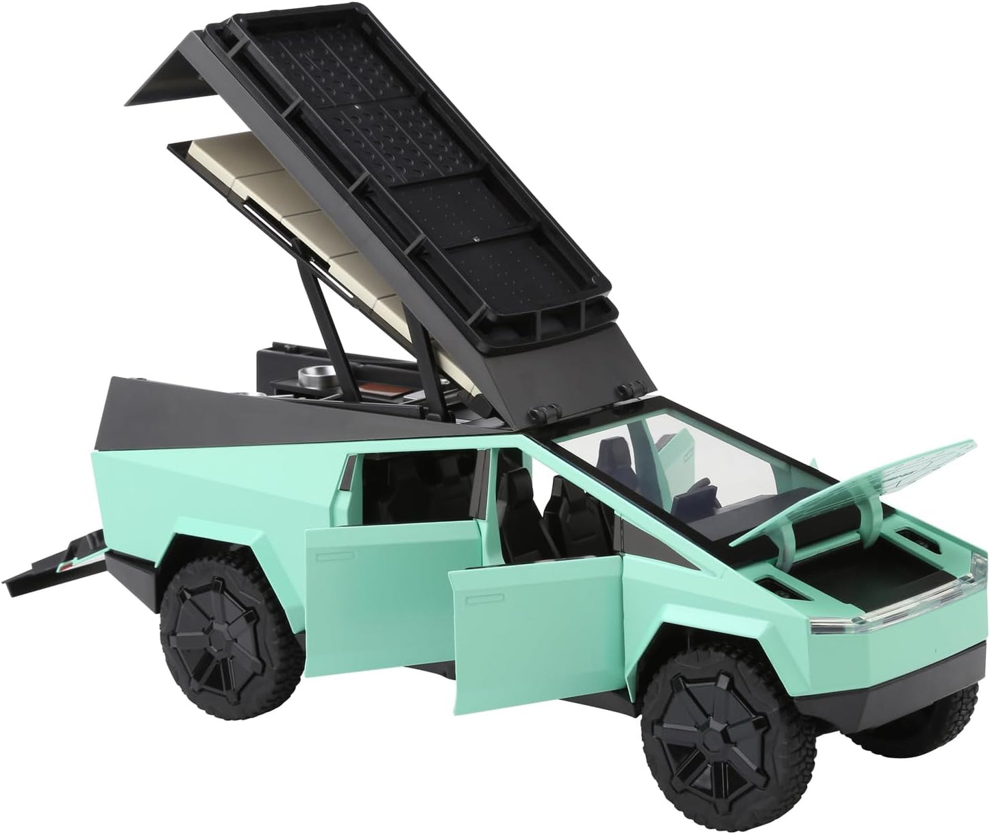 Tesla Cybertruck Camping Vehicle Scale Model Diecast Metalcar - All Size