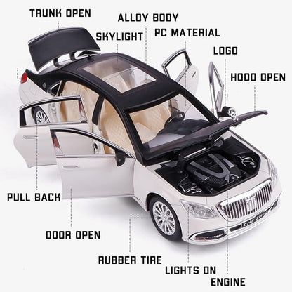 Mercedes Benz Maybach S600 Scale Model Diecast Metalcar - All Size