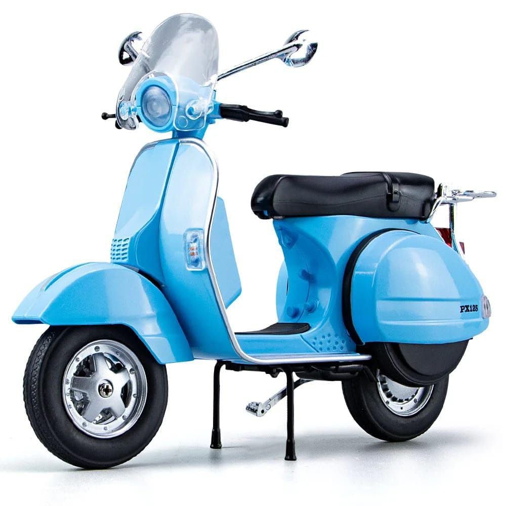 BEAUTY HUB VESPA 125 MOTORCYCLE MODEL, ALLOY MATERIAL, SIMULATED RETRO MOTORCYCLE, LITTLE SHEEP SCOOTER, BOXED COLLECTION DISPLAY (COLOR : MULTI)