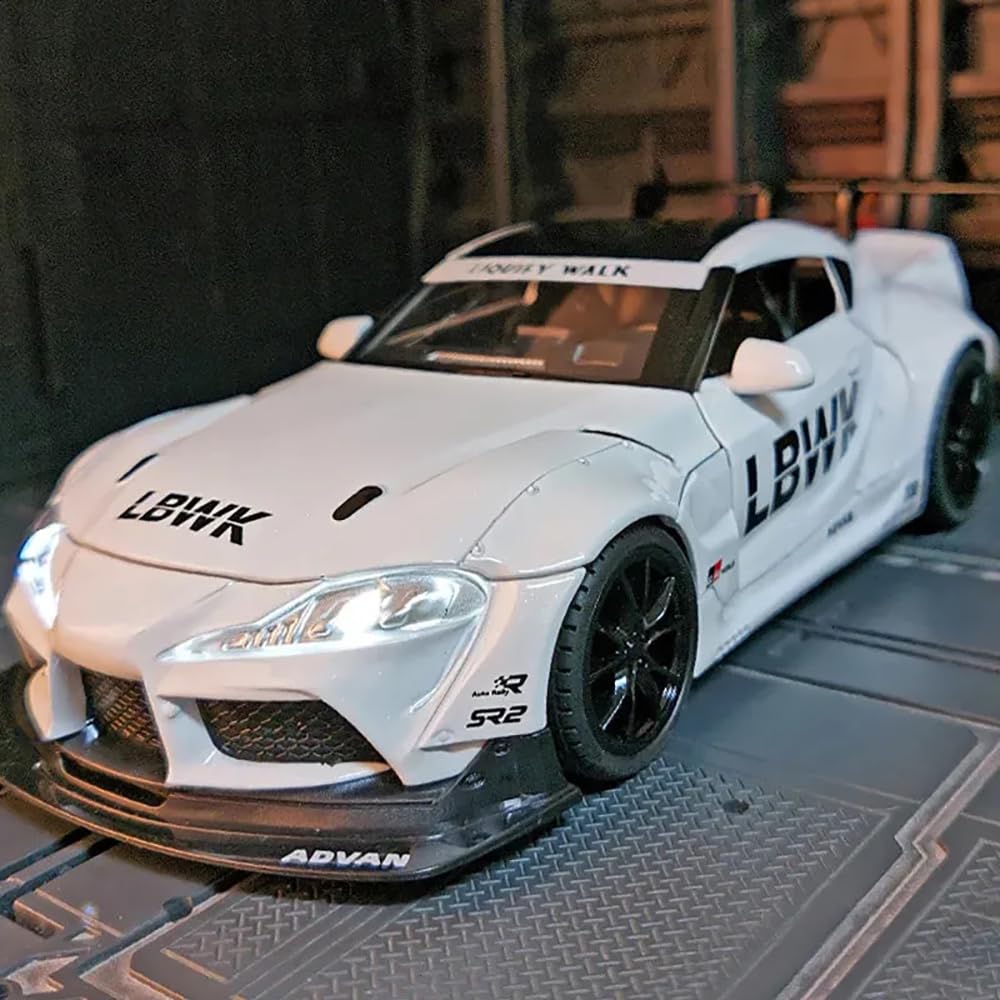 Toyota Supra Gr Lbwk  Scale Model Diecast Metalcar - All Size