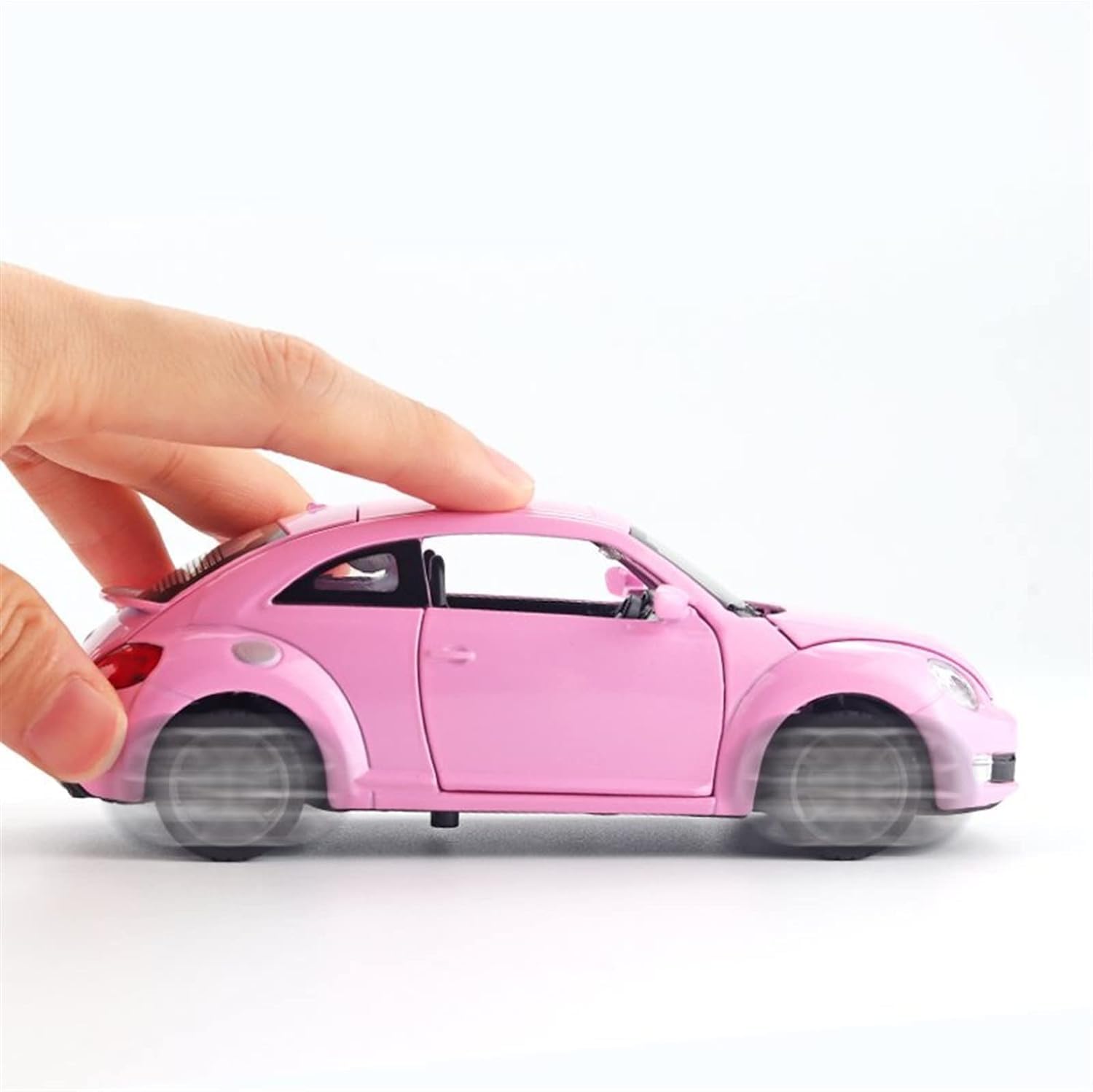 Volkswagen Beetle 1:2 Diecast Scale Model Metal Pull Back Toy car for Kids with Openable Doors & Light, Music Toy Vehicle for Kids【 MULTICOLOR 】