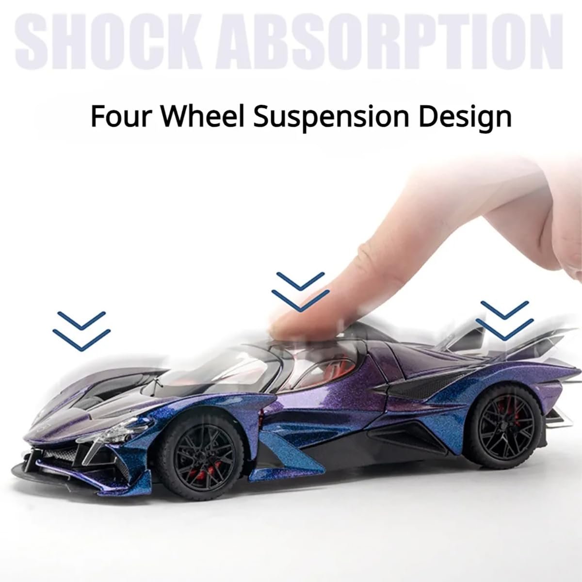 BIG SIZE APOLLO SPORT CAR EXCLUSIVE 1:24 DIECAST METAL PULLBACK TOY CAR WITH OPENABLE DOORS & LIGHT, MUSIC BOYS CAR FOR KIDS BEST TOYS GIFTS TOYS FOR KIDS [SIZE:-22CM*9CM*7CM]【 MULTICOLOR 】