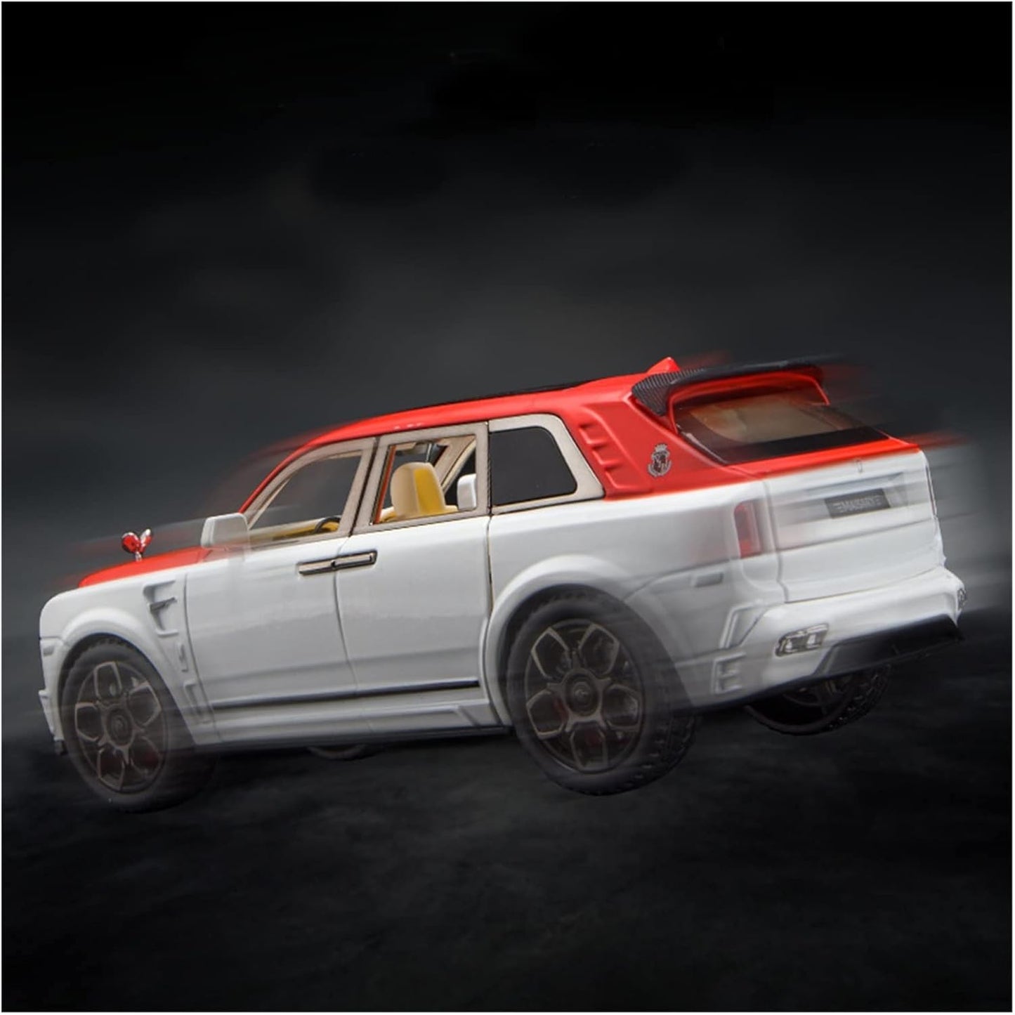 Rolls Royce Cullinan White-Red Scale Model Diecast Metalcar - All Size