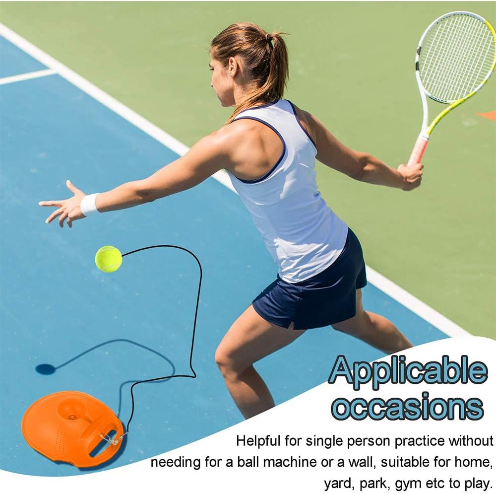 Tennis Trainer Rebound Ball with String Convenient Tennis Training Gear Tennis Practice Device Solo Tennis Training Equipment for Self-Pracitce |Tennis Practice Trainer