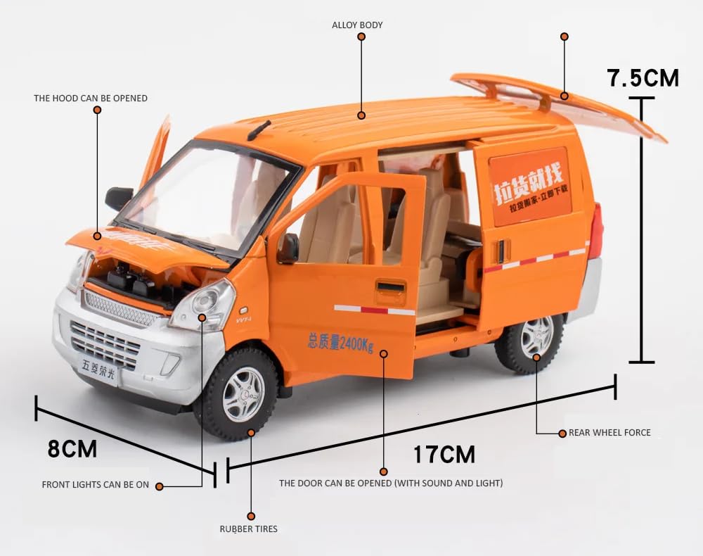 Wuling Postal Van Scale Model Diecast Metalcar - All Size