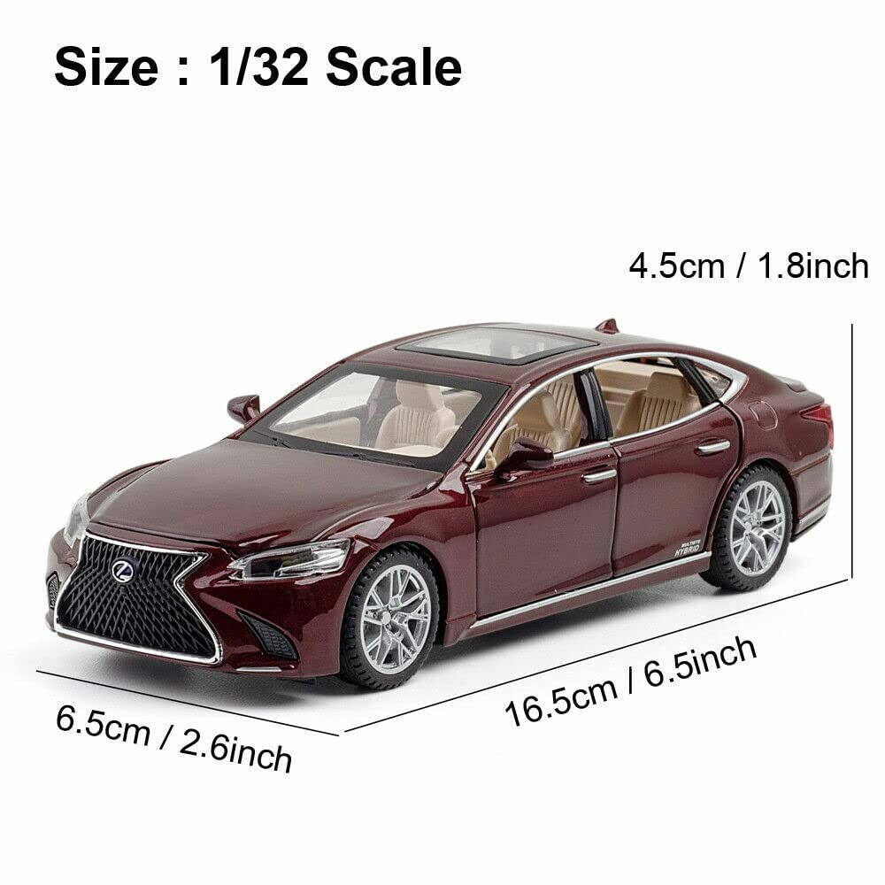 Lexus Ls500h Scale Model Diecast Metalcar - All Size