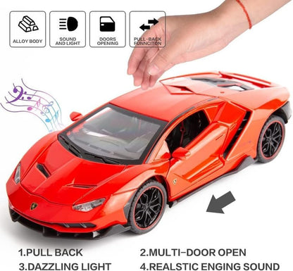 Lamborghini Centenario Lp770 Scale Model Diecast Metalcar - All Size