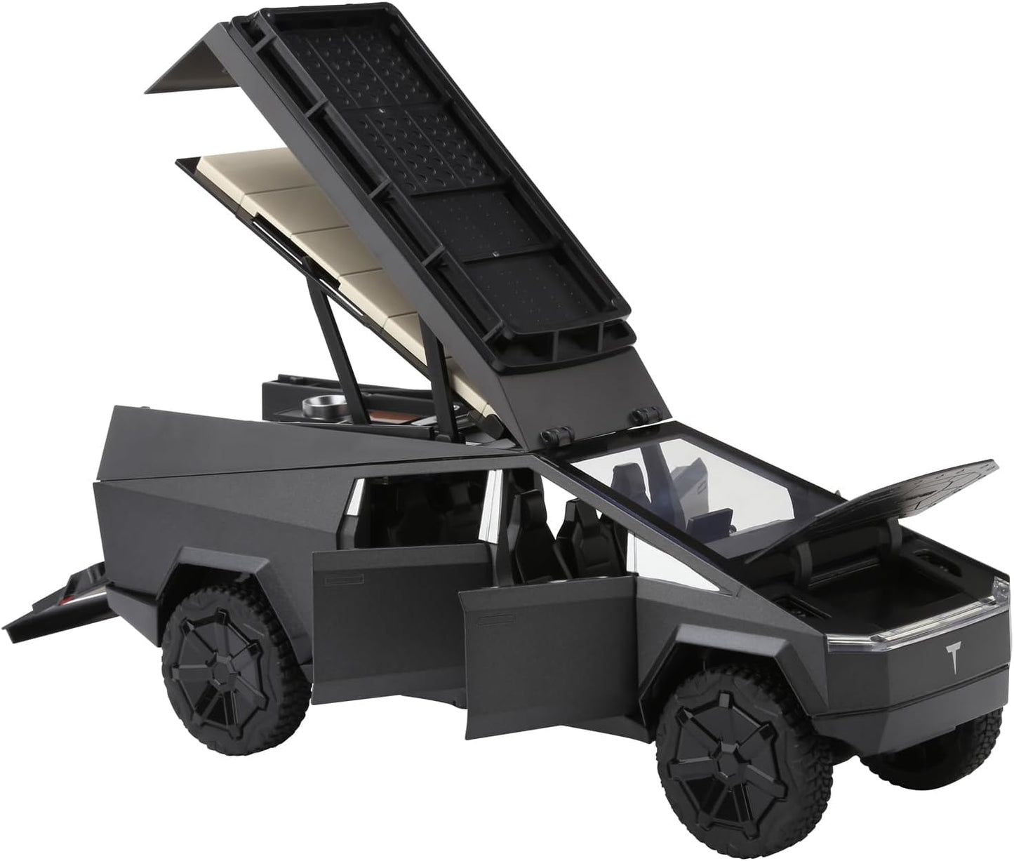 Tesla Cybertruck Camping Vehicle Scale Model Diecast Metalcar - All Size