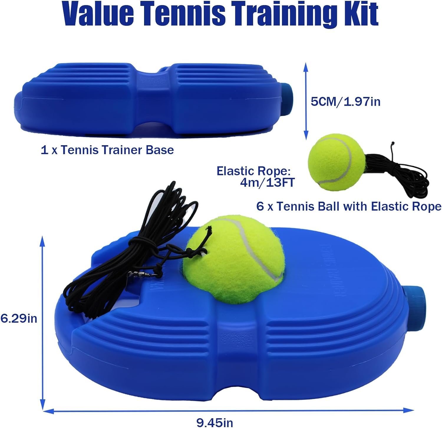 Tennis Trainer Rebound Ball with String Convenient Tennis Training Gear Tennis Practice Device Solo Tennis Training Equipment for Self-Pracitce |Tennis Practice Trainer