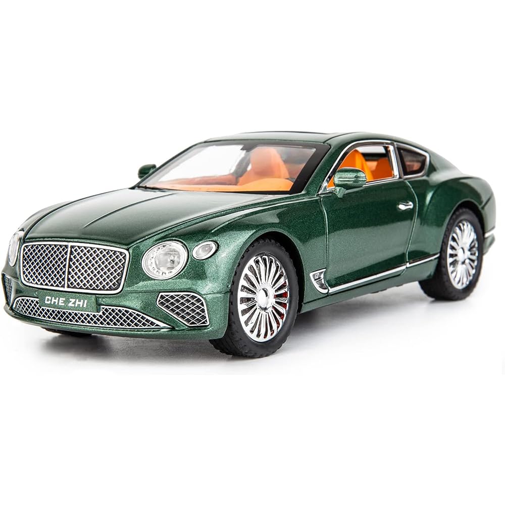 Bentley Continental GT 1:24 Model Car Alloy Diecast Toy Car Collectible Pull Back Toy Vehicles with Sound and Light Door Can Be Opened for Girls Boys Gift [SIZE:-22CM*9CM*7CM]【 MULTICOLOR 】