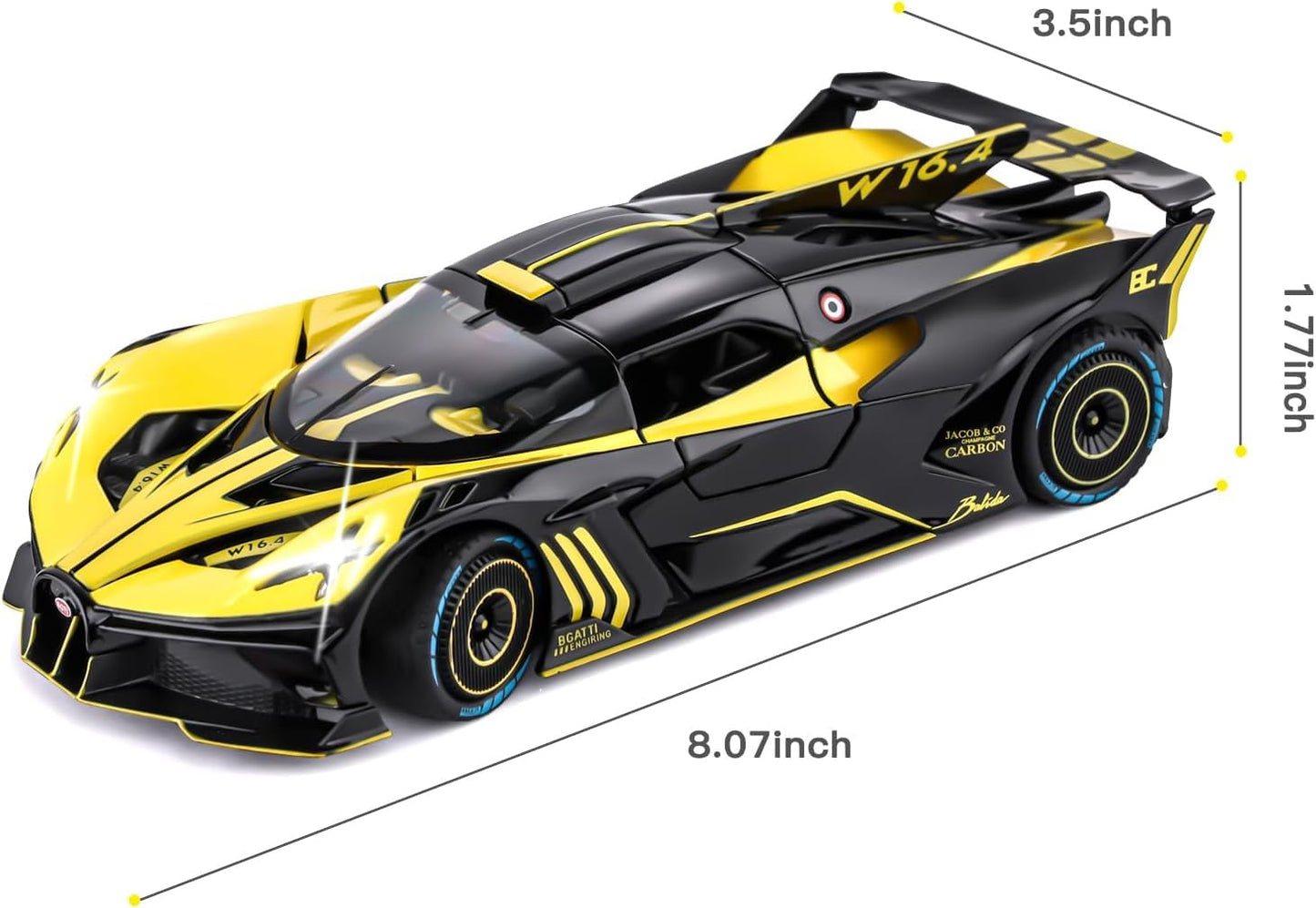 Bugatti Bolide diecast scale model car collectible car - Big Size