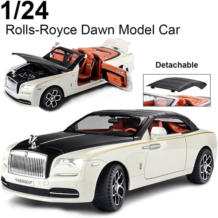 Rolls-royce Convertible Super Sports Scale Model Diecast Metalcar - All Size