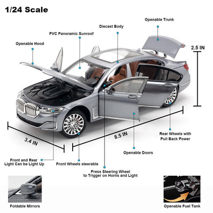 Bmw 760li Scale Model Diecast Metalcar - All Size