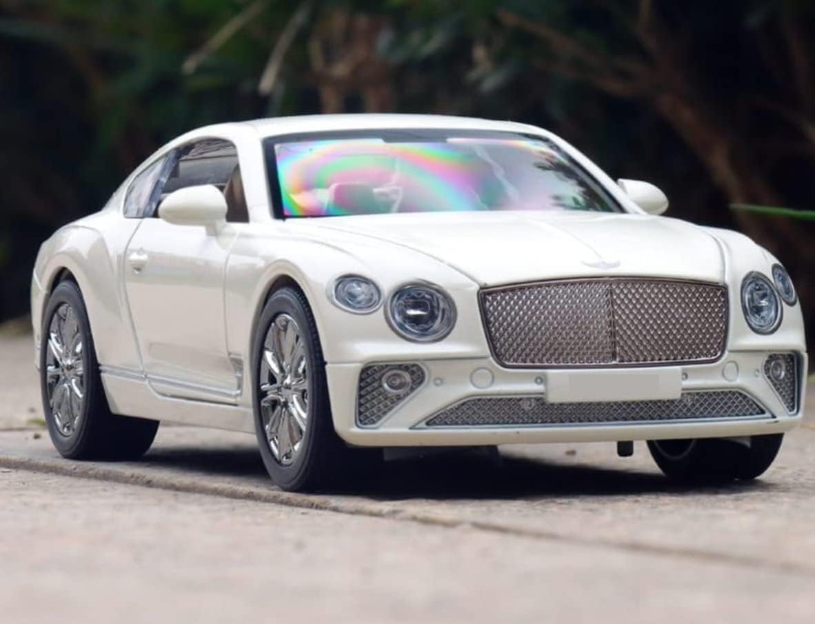 Bentley Continental GT 1:24 Model Car Alloy Diecast Toy Car Collectible Pull Back Toy Vehicles with Sound and Light Door Can Be Opened for Girls Boys Gift [SIZE:-22CM*9CM*7CM]【 MULTICOLOR 】