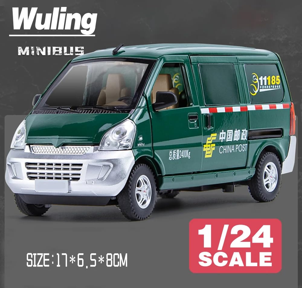 Wuling Postal Van Scale Model Diecast Metalcar - All Size