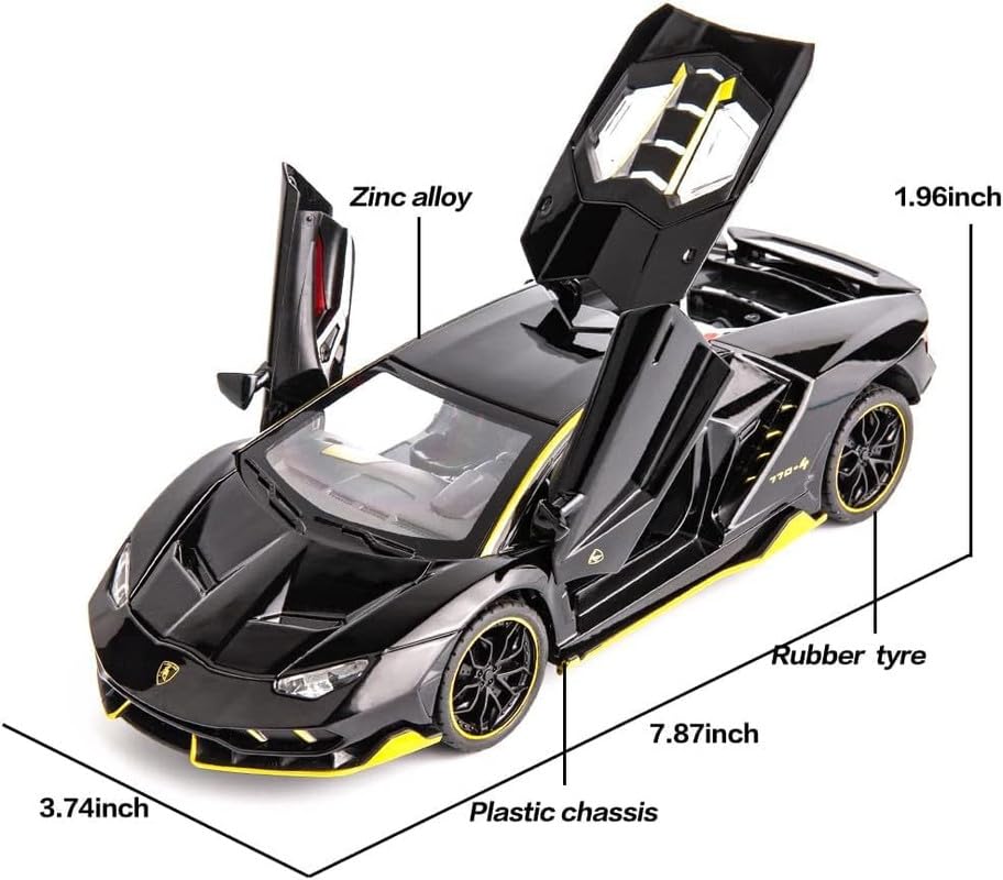 Lamborghini Centenario Lp770 Scale Model Diecast Metalcar - All Size