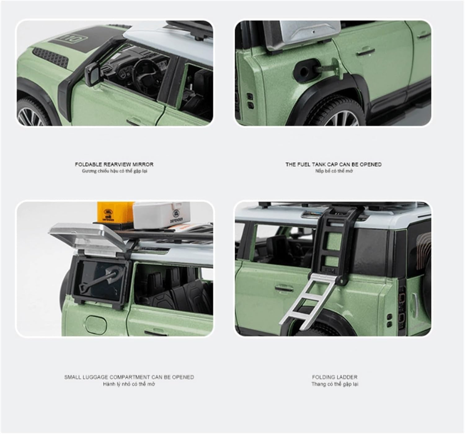 BIG SIZE DEFENDER CAMPING 1:24 DIECAST METAL PULLBACK TOY CAR WITH OPENABLE DOORS & LIGHT, MUSIC BOYS CAR FOR KIDS BEST TOYS GIFTS TOYS FOR KIDS [SIZE:-21CM*8.2CM*7.8CM]【 MULTICOLOR 】