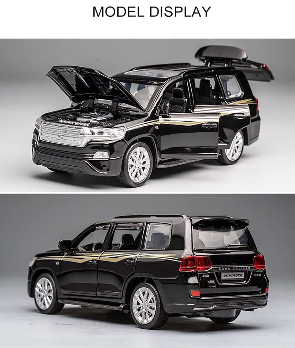 Toyota Land Cruiser Prado 1:32 Ally Metal Car Model Toy With Music (4 Color Available 1 Color Send)