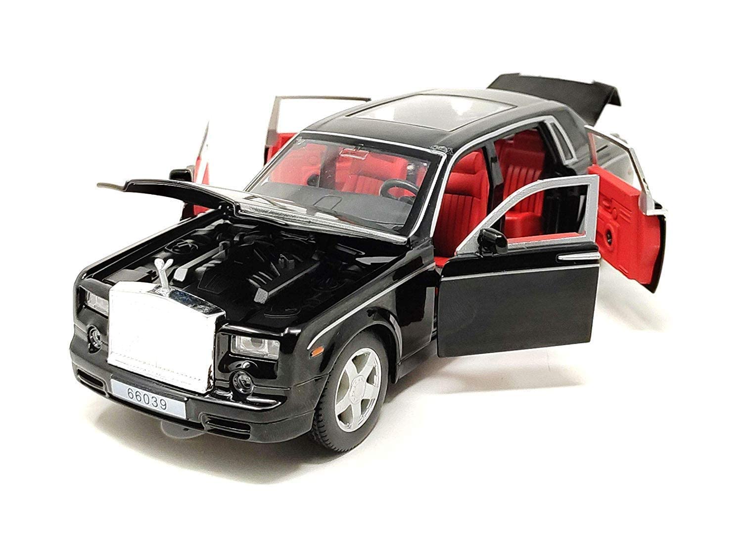 ROLLS ROYCE PHANTOM 1:32 DIECAST METAL PULLBACK TOY CAR WITH OPENABLE DOORS & LIGHT, MUSIC BOYS CAR FOR KIDS BEST TOYS GIFTS TOYS FOR KIDS [SIZE:-18CM*6CM*5.5CM]【 MULTICOLOR 】