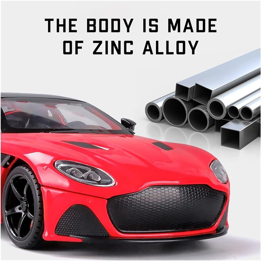 1:24 for Aston Martin GT Alloy Diecasts & Toy Vehicles Metal Toy Car Model Sound and Light Pull Back Collection Kids Toy[3 Color available Any 1 Random Send ][22CM*9CM*8CM]