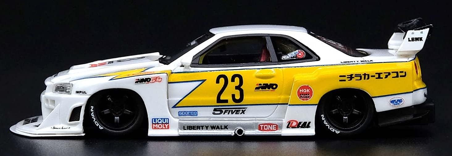 Lbwk Nissan E-r34 Super Silhouette Skyline Gtr Scale Model Diecast Metalcar - All Size