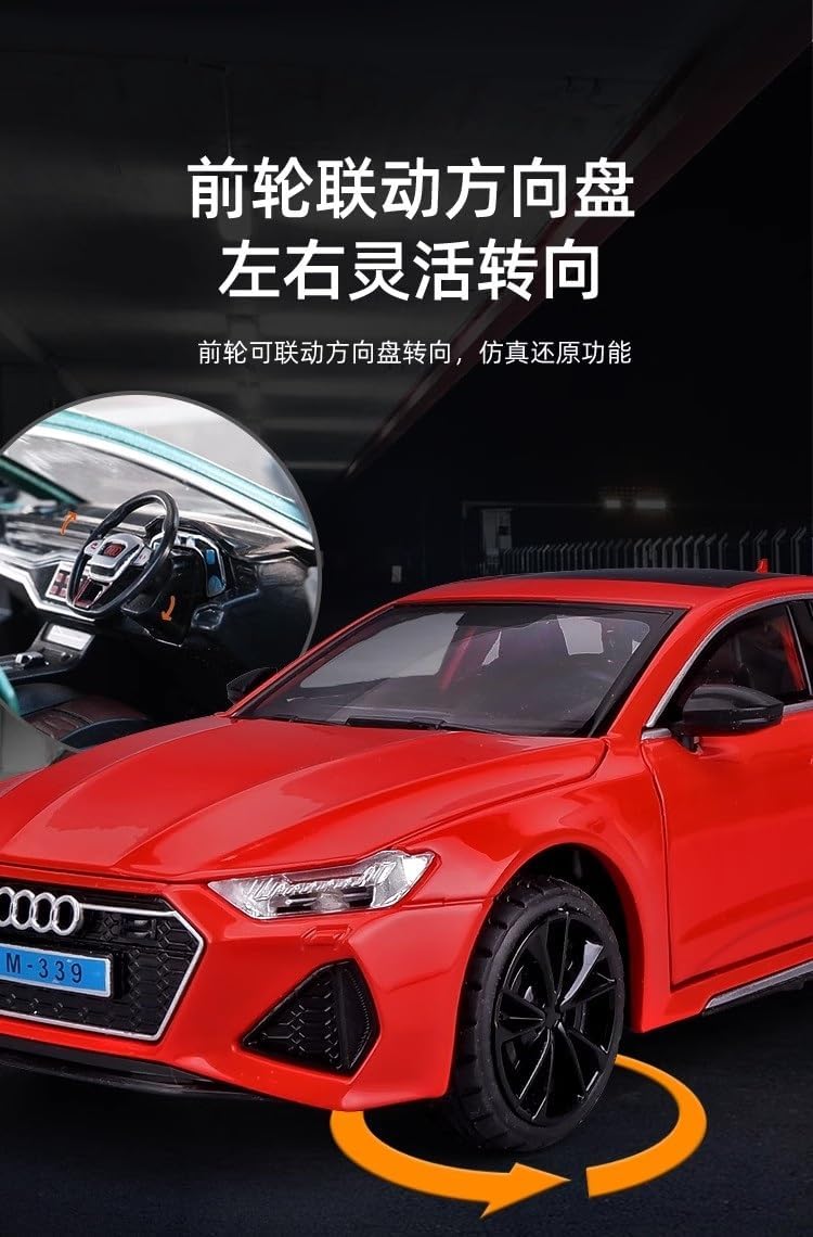 Audi Rs7 Sportboac Scale Model Diecast Metalcar - All Size