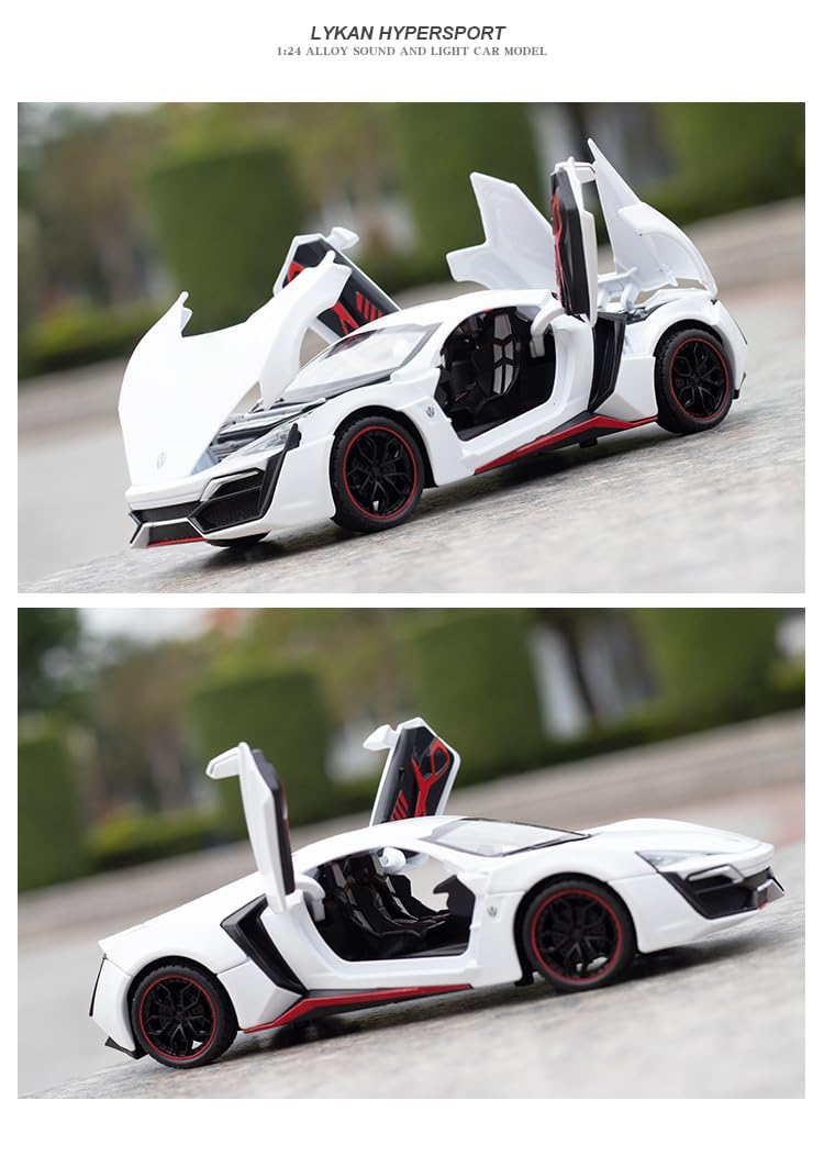 Big Size 1:24 Diecast Metal Car Model Hyper Toy Car [Size : ‎21.5 Cm*9 Cm*5.5Cm]