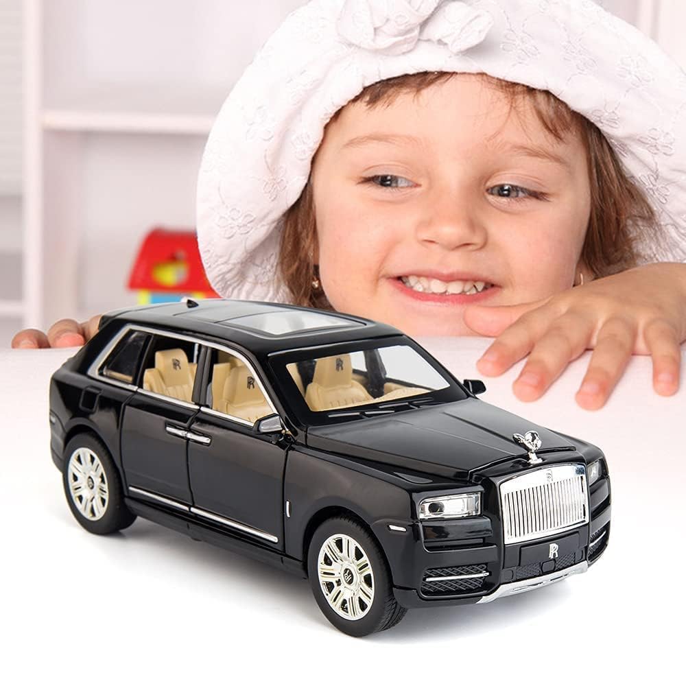 Rolls Royce Cullinan Black Scale Model Diecast Metalcar - All Size