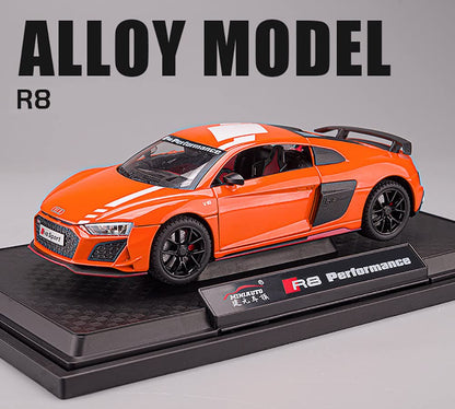 Audi R8 V10 Scale Model Diecast Metalcar - All Size