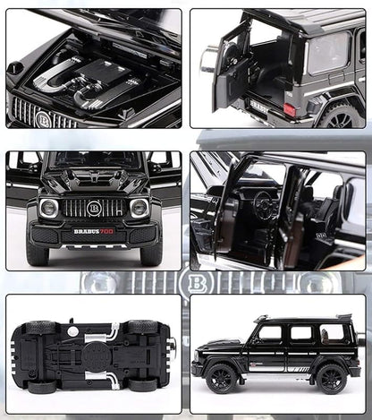 BRABUS 700 SUV 1:32 DIECAST METAL PULLBACK TOY CAR WITH OPENABLE DOORS & LIGHT, MUSIC BOYS CAR FOR KIDS BEST TOYS GIFTS TOYS FOR KIDS [SIZE:-15.5CM*6.5CM*6.5CM]【 MULTICOLOR 】