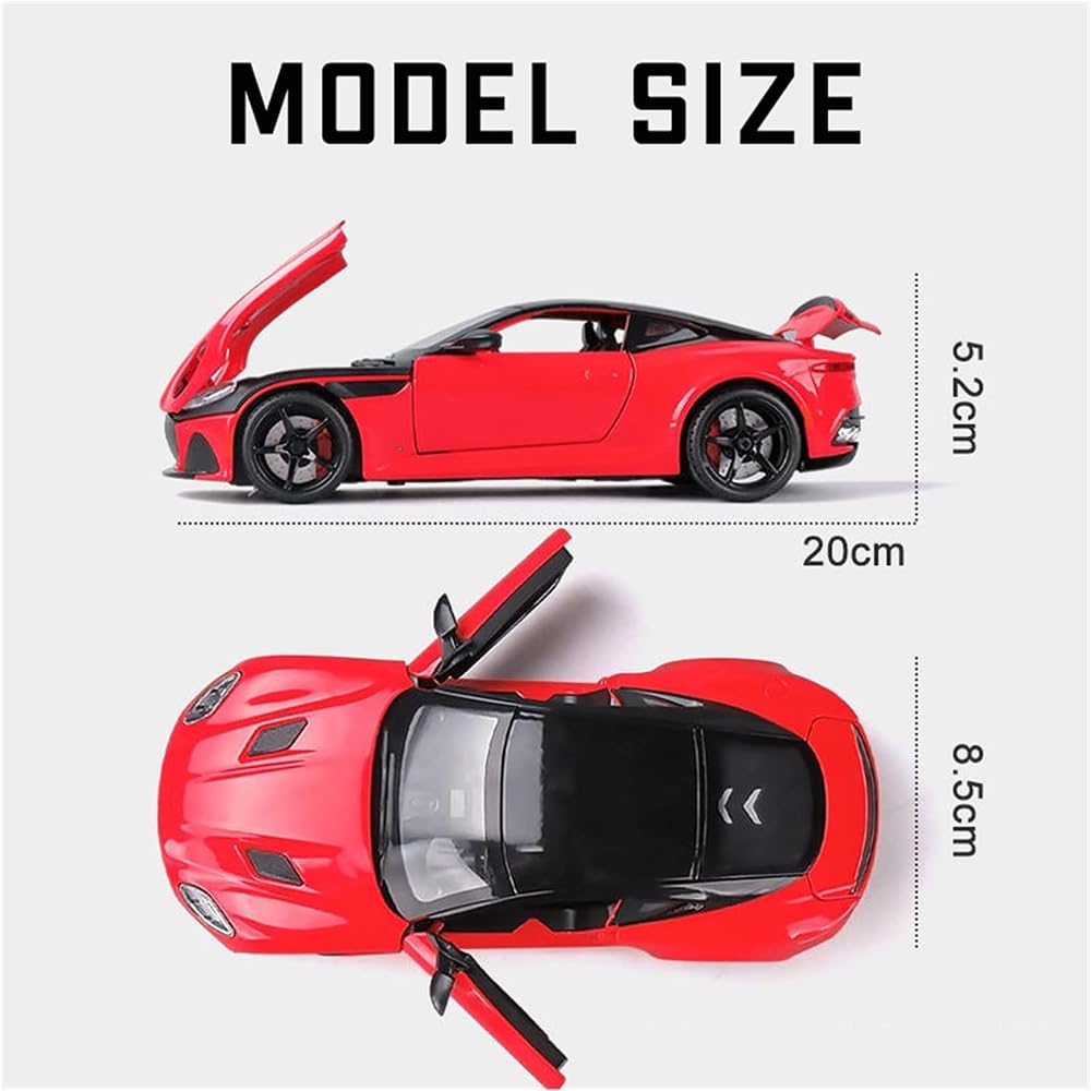 1:24 for Aston Martin GT Alloy Diecasts & Toy Vehicles Metal Toy Car Model Sound and Light Pull Back Collection Kids Toy[3 Color available Any 1 Random Send ][22CM*9CM*8CM]