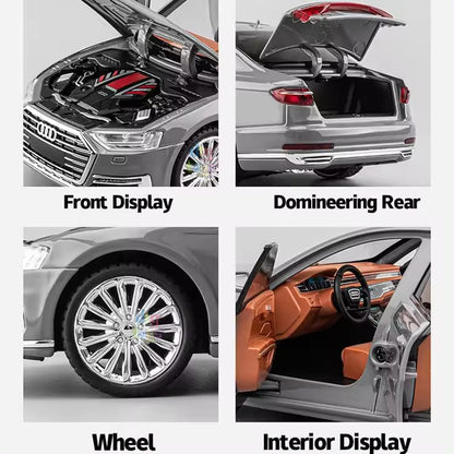 Audi A8 Scale Model Diecast Metalcar - All Size
