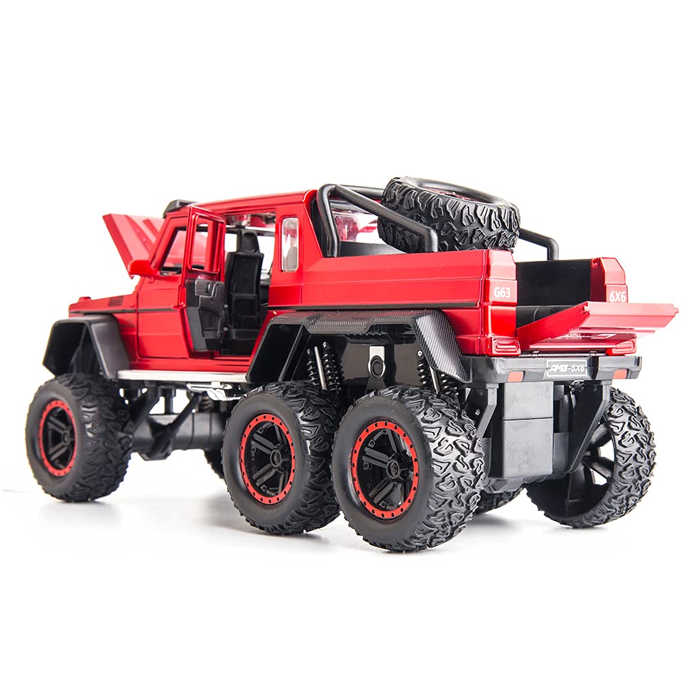 1:24 Diecast Metal Car AMG 6X6 Die Cast Big Scale Model Alloy [Size : 21Cm*11Cm*10Cm]