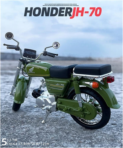 1:12 SIMULATED HONDA JIALING MOTORCYCLE JH70 GIFT MOTORCYCLE MODEL ALLOY TOY MODEL FOR DECORATION MODEL OF MOTORCYCLE [SIZE:-17.5CM*11.5CM*3.3CM]【RANDOM COLOUR】
