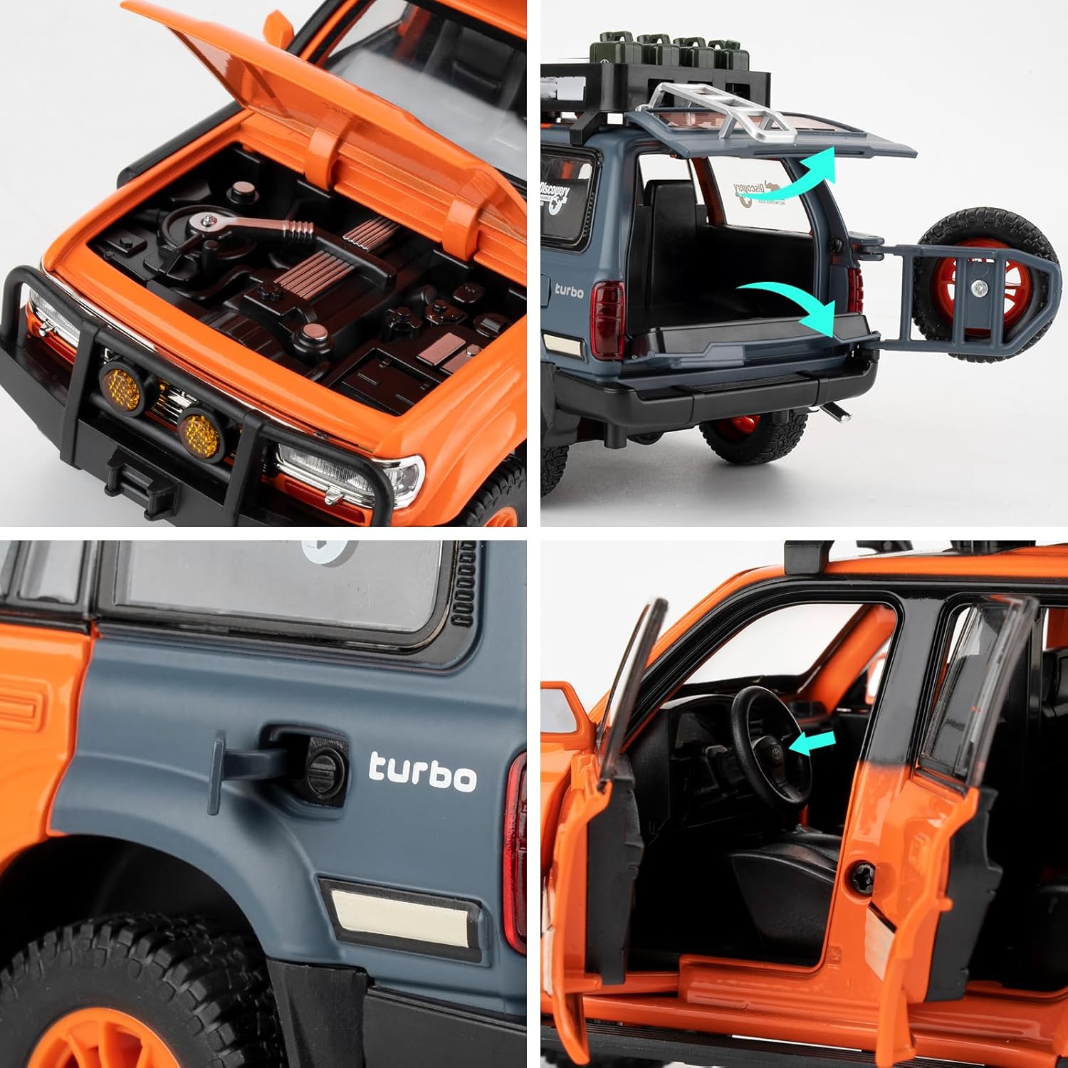 Toyota Land Cruiser LC80 Scale Model Diecast Metalcar