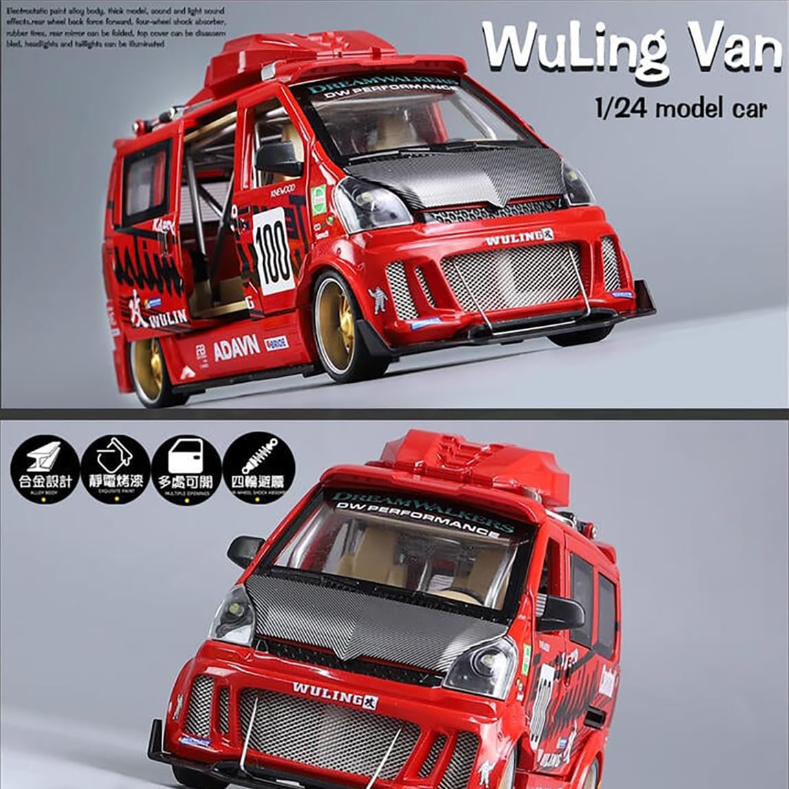 Wuling Track Sports Van Scale Model Diecast Metalcar - All Size