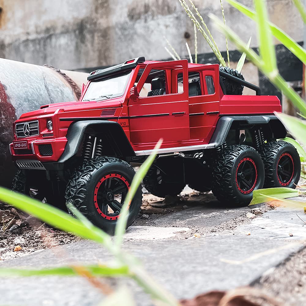 1:24 Diecast Metal Car AMG 6X6 Die Cast Big Scale Model Alloy [Size : 21Cm*11Cm*10Cm]