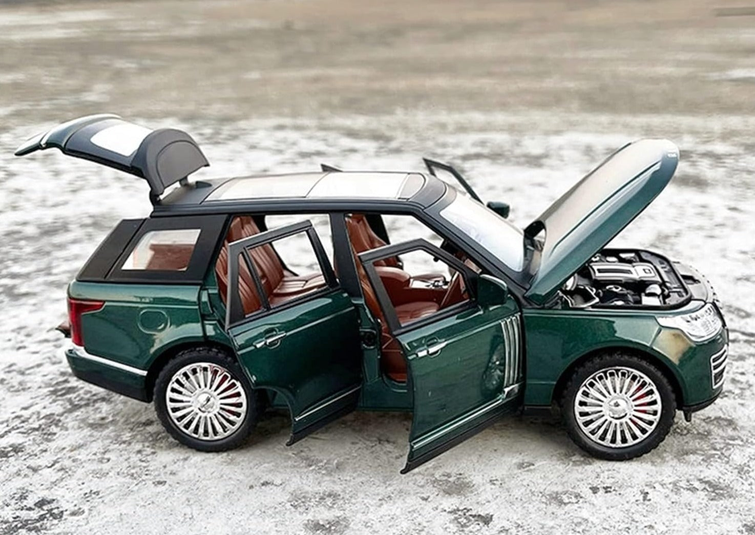 RANGE ROVER BIG SIZE 1:24 DIECAST METAL PULLBACK TOY CAR WITH OPENABLE DOORS & LIGHT, MUSIC BOYS CAR FOR KIDS BEST TOYS GIFTS TOYS FOR KIDS [SIZE:-22CM*9CM*7CM]【 MULTICOLOR 】