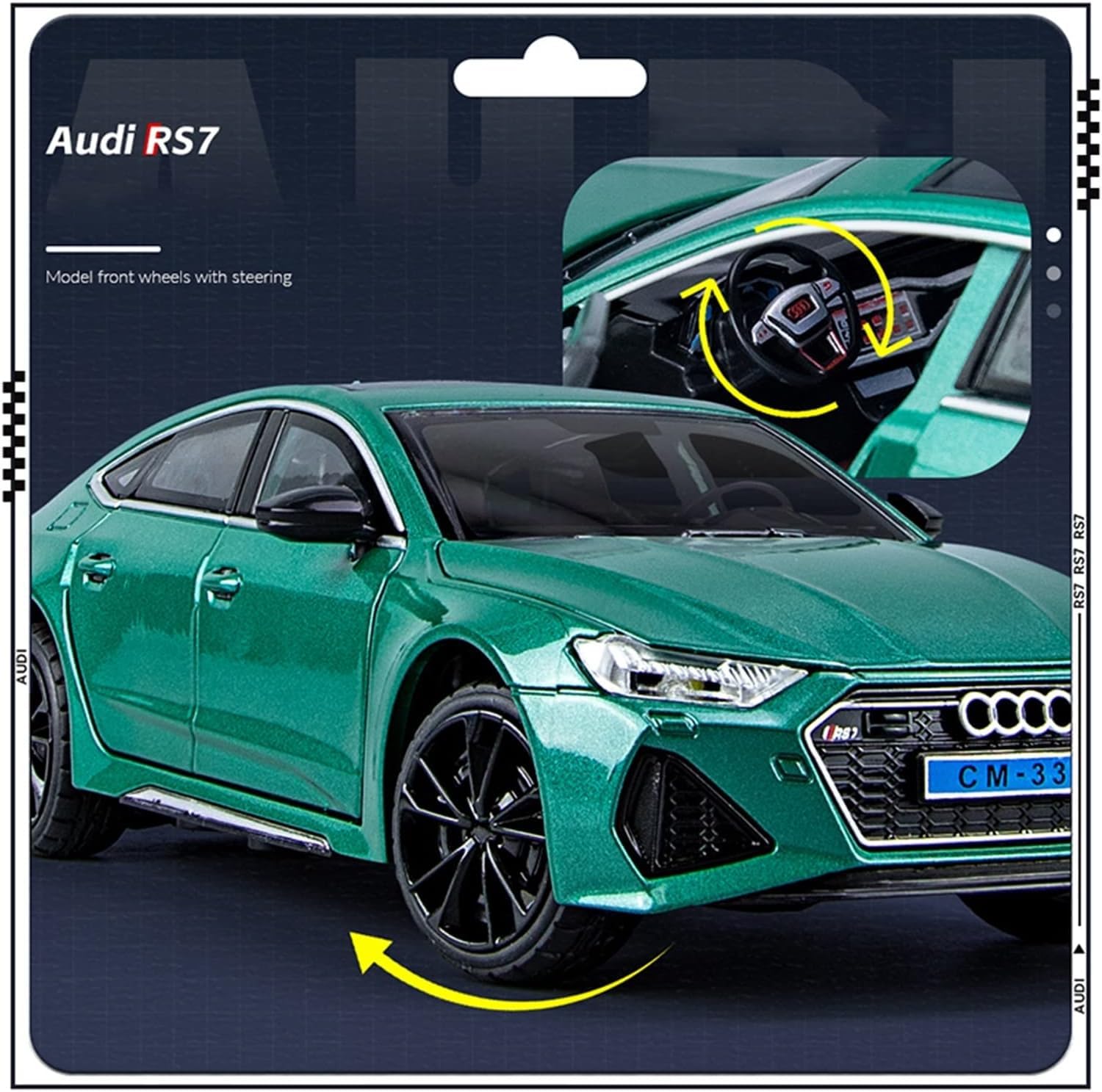 Audi RS7 Metal Diecast Car 1:24 (20x8 cm)