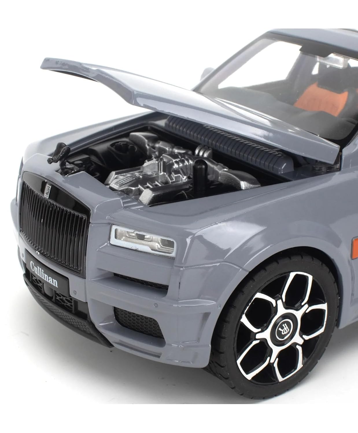 BIG SIZE ROLLS ROYCE CULLINAN 1:24 DIECAST METAL PULLBACK TOY CAR WITH OPENABLE DOORS & LIGHT, MUSIC BOYS CAR FOR KIDS BEST TOYS GIFTS TOYS FOR KIDS [SIZE:-22.5CM*9CM*7.5CM]【 MULTICOLOR 】